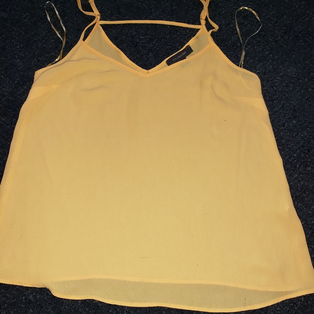 Flowy Yellow Tank Top